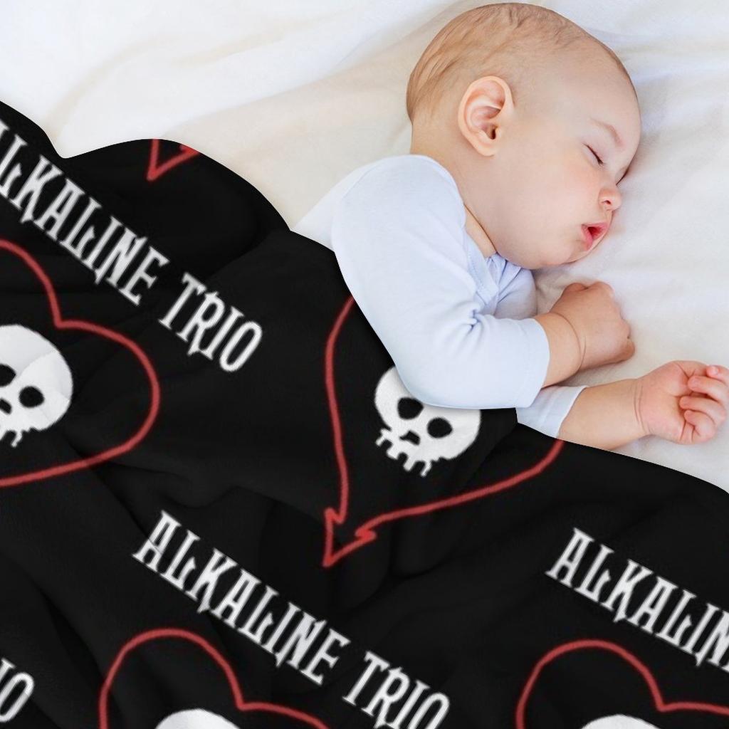 ALKALINE TRIO Throw Blanket Flannels Decoratives For Sofa Thin Cute Plaid Blankets