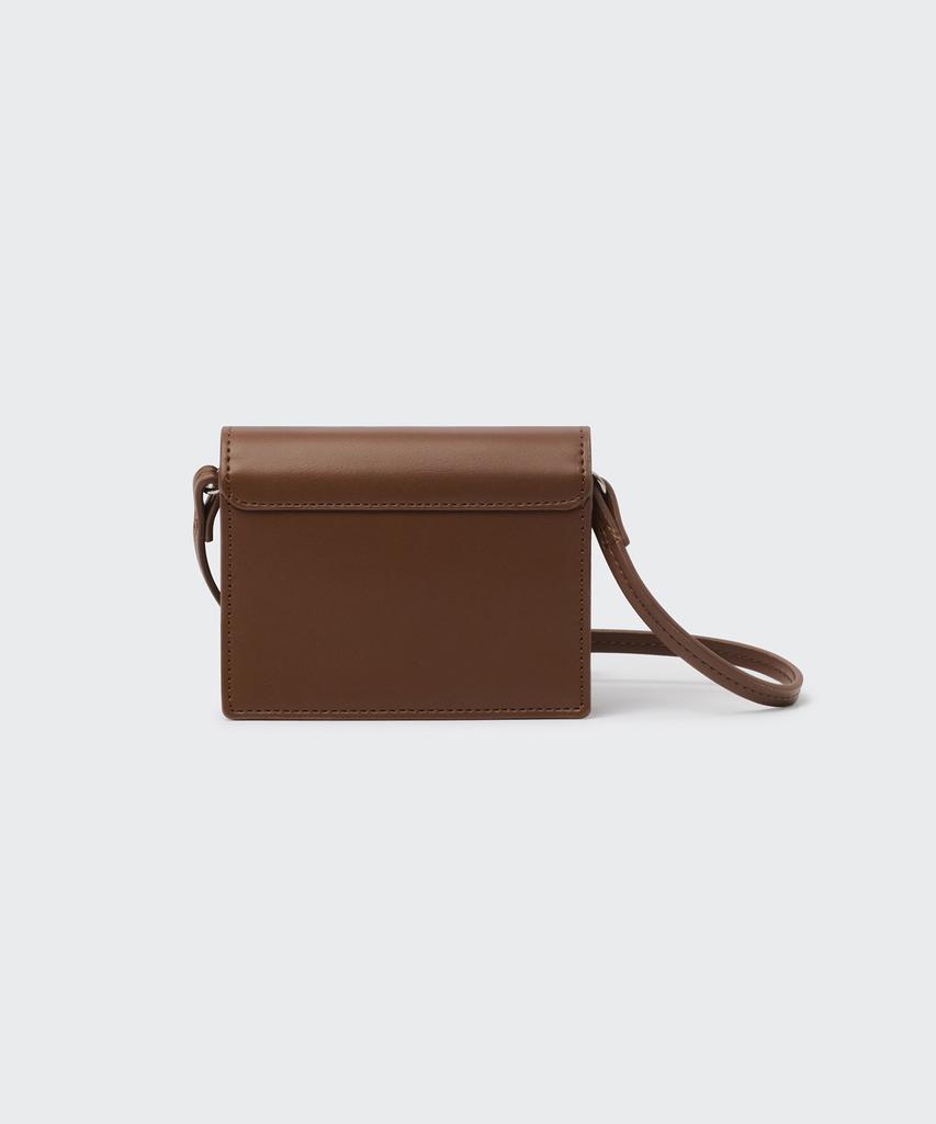 Musinsa Standard Woman Hinge Micro Crossbody Bag [Brown]