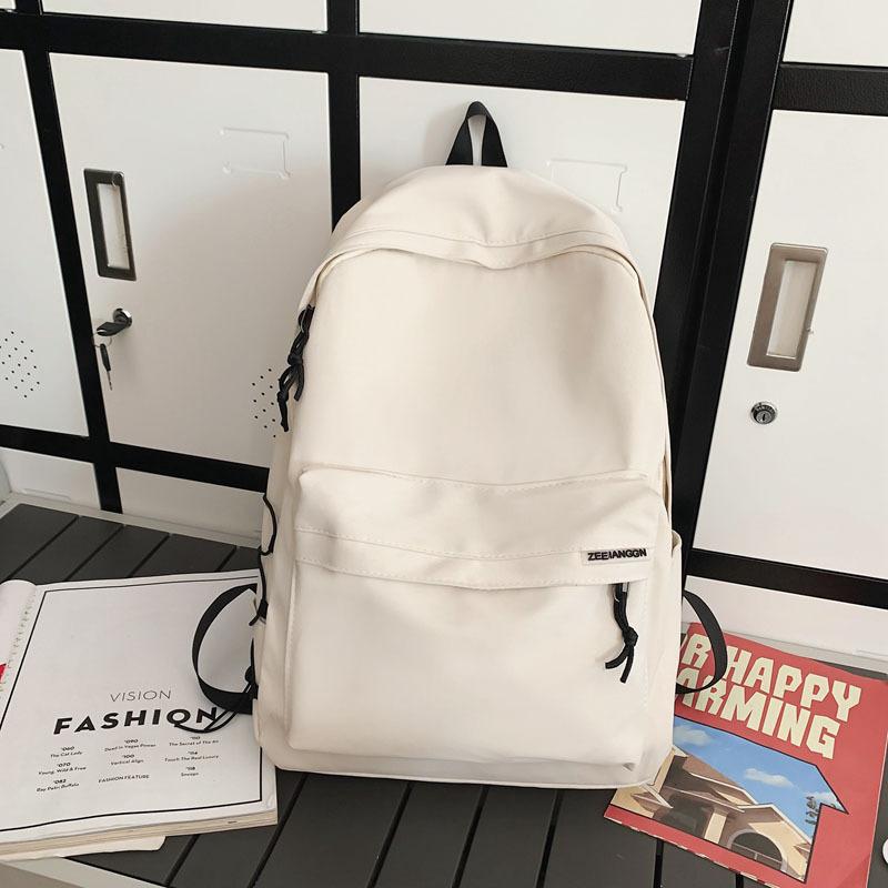 Schoolbag Trend Backpack Men's Simple Junior High School Student Large Capacity Travel Backpack Women's Japanese Versatile College Student Book