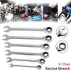 1Pcs Car Bicycle Repair Tool Ratchet Wrench Metric Nut Hand Tool New Ratcheting Socket Spanner
