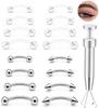 Versatile Piercing Jewelry Set: Nose Rings, Lip Studs, Tongue Rings