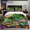 Super soft Ricky and Morty 3-piece bedding set - 1 duvet cover, 2 pillowcases, skin-friendly and comfortable(Without Core)
