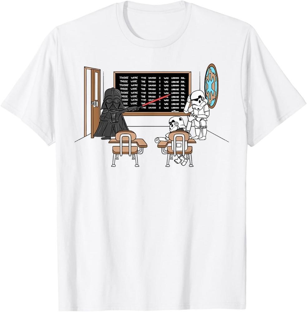 Star Wars Darth Vader Those Were The Droids Classroom Doodle T-Shirt