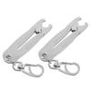 2Pcs Thread Size Checker Keychain Nut and Bolt Thread Gauge Identifier Verification Tool for Fast & Accurate Measurement