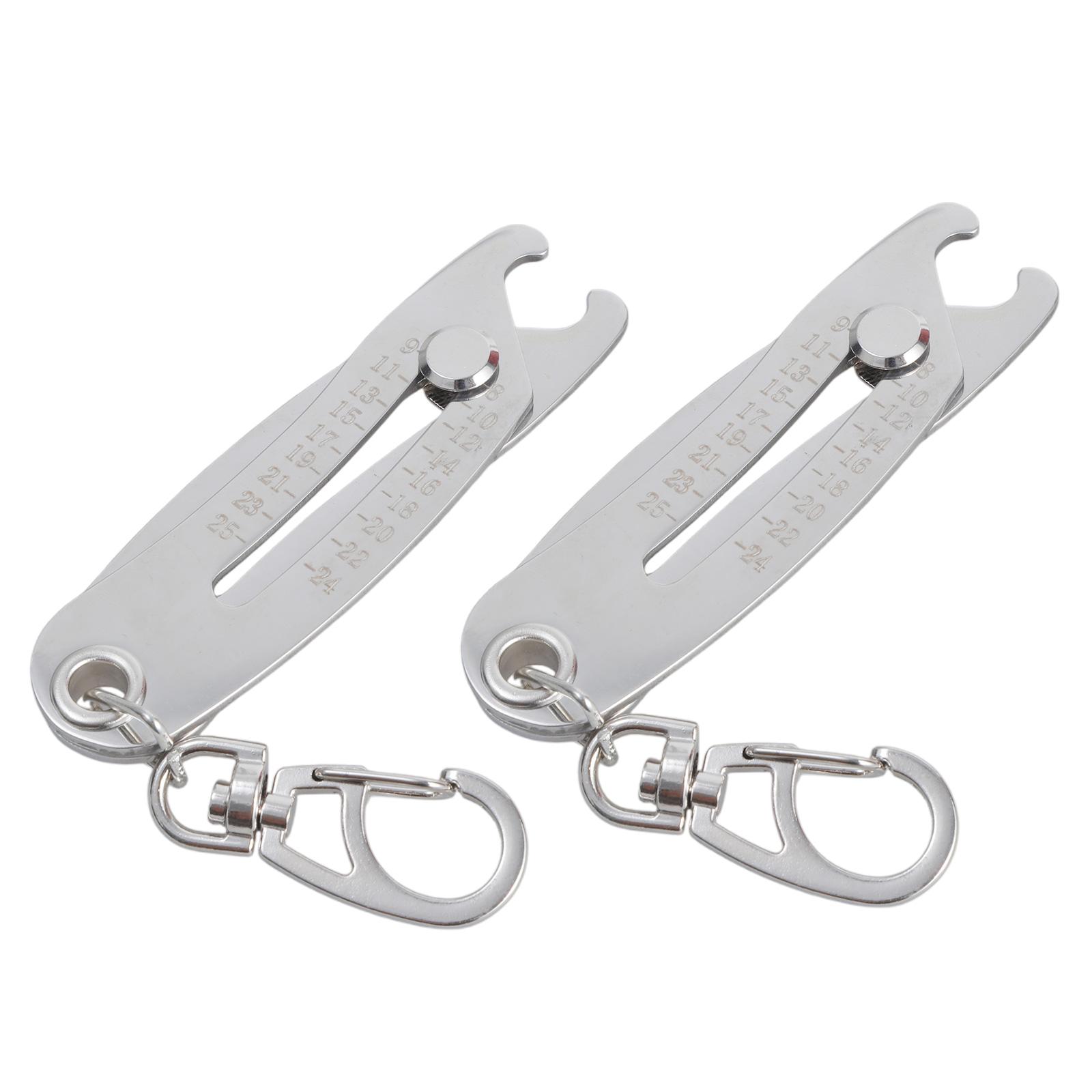 

2 шт. Брелок для проверки размера резьбы, Идентификатор резьбы гаек и болтов, Инструмент для проверки для быстрого и точного измерения