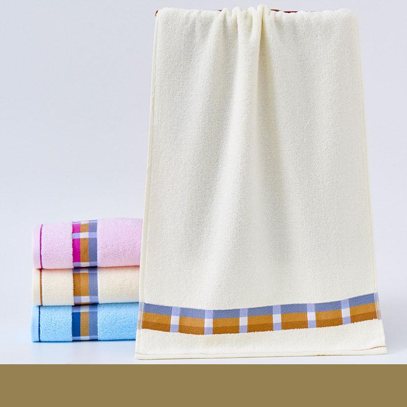 Pure Cotton Thick Absorbent Face Towel Large Size Home Bath Towel with Jacquard Patterns Quick Dry Soft Skin Friendly