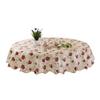 Flower Pattern Printed Tablecloth Oil-proof Table Cover Rose Round Table Cloth  Home Decoration