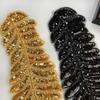 Heavy Industry Mesh Yarn Beaded Cloth Sticker Leaf Patch Decorative Clothing Dress Performance Clothing Accessories Front Collar Cloth Sticker