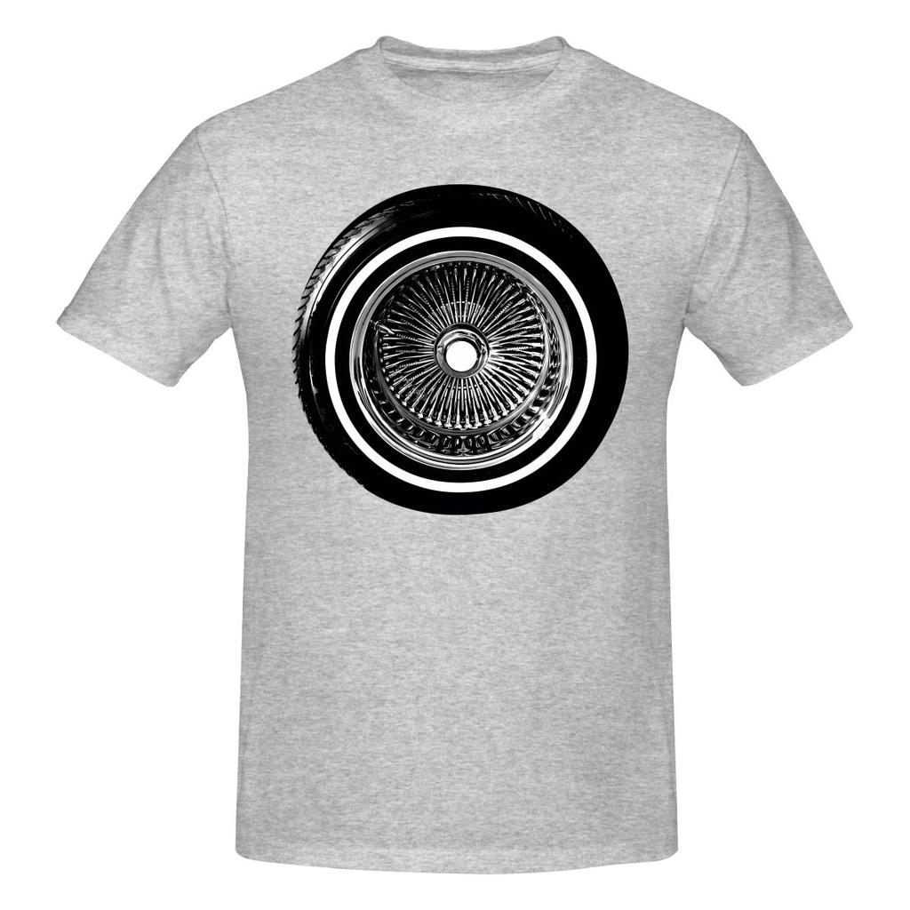 Lowrider Chrome Rims Wire Wheel Hydraulics Dating Tshirt Fresh Girlish Feeling Simple And Elegant Tshirt