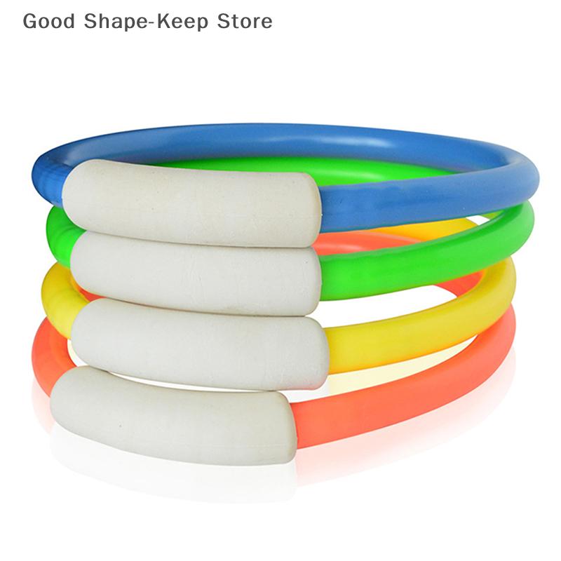 1/4 Pcs Diving Ring Set Swimming Pool Circle Diving Rings For Summer Underwater Game Water Party Tools water float aid float