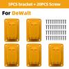 5pack for Makita/Dewalt/Milwaukee18V Tool Holder Drill Wall Mount Machine Storage Bracket for Display Stand Rack Fix Device Hang