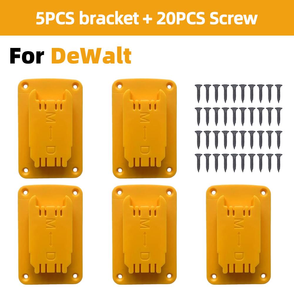 5pack for Makita/Dewalt/Milwaukee18V Tool Holder Drill Wall Mount Machine Storage Bracket for Display Stand Rack Fix Device Hang