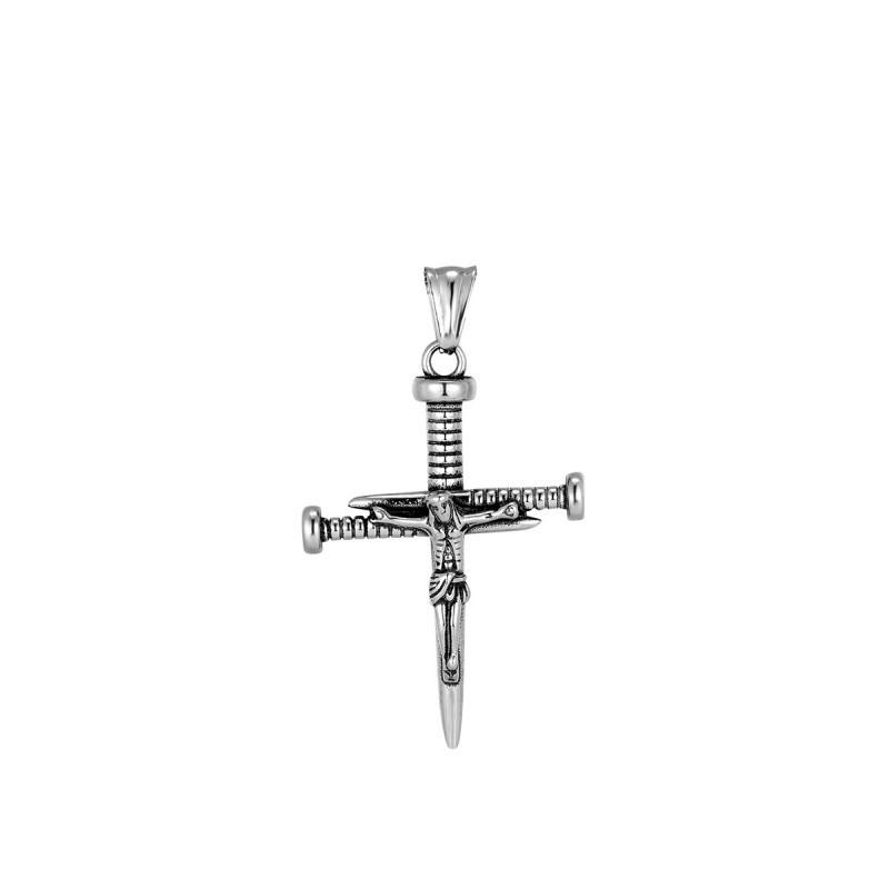 

Titanium Steel Rivet Geometric Shape Necklace Niche Design Personalized Pendant Street Trendy Cool Style Collarbone Chain