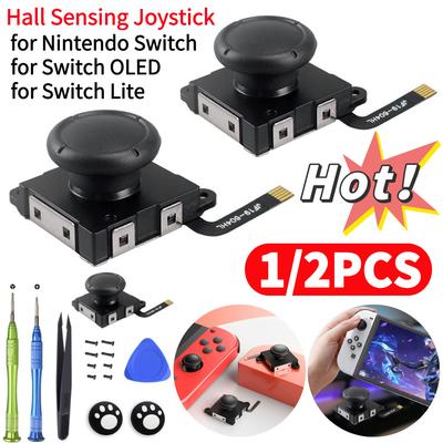 1/2Pcs Hall Sensing Joystick No Drifting Hall Effect Joystick Higher Sensitivity Hall Thumb Stick For Nintendo Switch/OLED/Lite