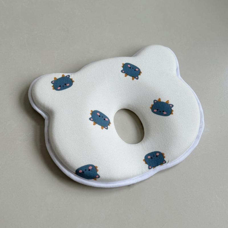 Baby Kopfformkissen Memory-Schaum Anti-Überrollen Säuglingskissen zur Vorbeugung & Korrektur des Flachkopfsyndroms Kleinkind Orthopäisches Positionierungskissen