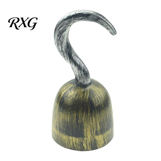 Comfortable Fit Pirate Hook Prop for Halloween Costume, Realistic Plastic Captain Toy Role Play Accessory Cosplay, Retro Party Favor Kids Stage