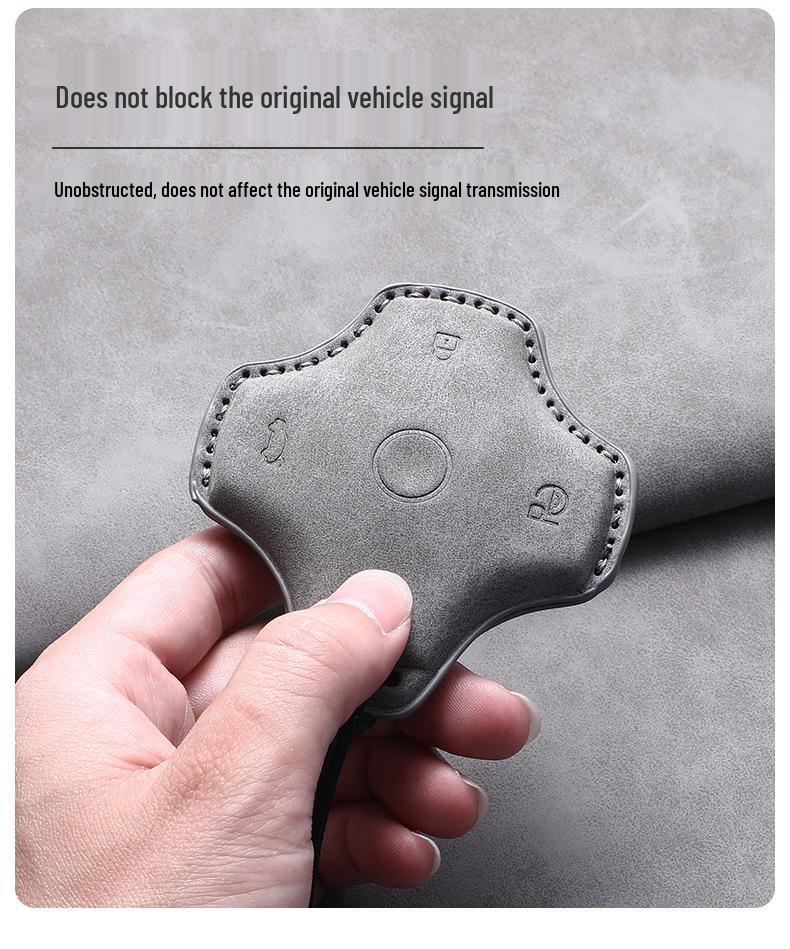 Dongfeng Yipai 007/008/Nano 06 Alcantara Suede 3D Key Case Cover