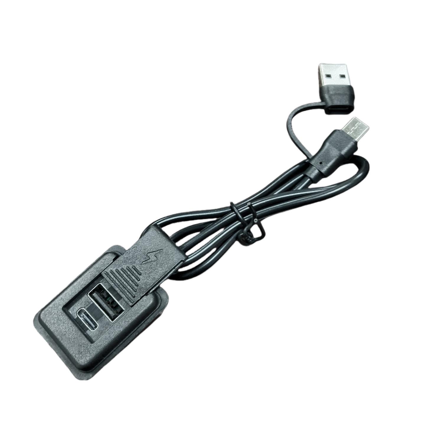 Multi-Function USB Charging Extension Cable with Luggage Sliding Cover