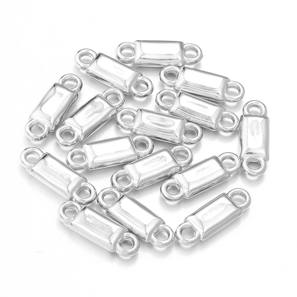 50 Stück CCB Charms Kunststoff Doppel-Loch Charms Verbinder Für Schmuckherstellung DIY Handgemachte Armbänder Halsketten Anhänger Zubehör