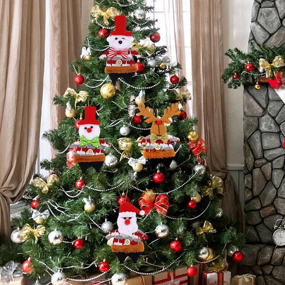 Christmas Ornaments Fabric Decor Hanging Decorations Compact Ornament Size