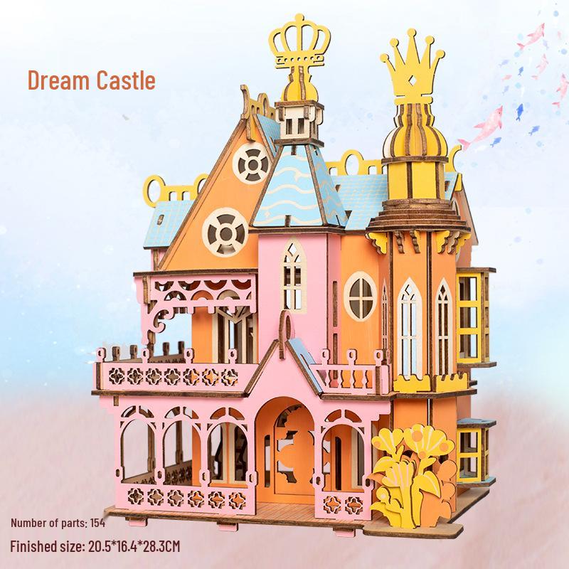 

3D деревянная головоломка-комплект для детей и взрослых - развивающая игрушка и подарок