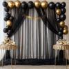 Tessuto Tulle Decorazioni Fai da Te Accessori Matrimonio Festa Evento di Natale Tessuto a Rete Trasparente Materiale Elegante Runner da Tavola Fiocchi per Sedie Sfondo