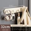 Magnetic Door Hook Rack With Hangers For Entryway And Storage
