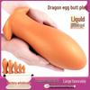 Silikon Drakuppägg Analplugg - Stor Utomhus Bakre Leksak för Vuxen SM-lek