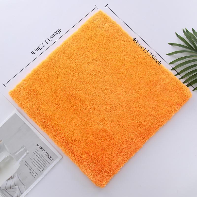Thicken 600GSM Microfiber Towel Ultra-Soft Car Washing Cloth 40x40cm Scratch-Free Drying Cloth for Car Detailing Cleaning Rag