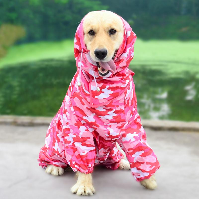 

Водонепроницаемая куртка для домашних собак с капюшоном для собак и кошек, дождевик с капюшоном для собак, пальто для домашних животных, средний и большой размер, золотистый ретривер, самоед, пончо 18