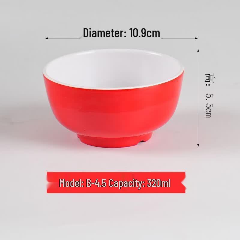 Chinese Style Melamine Noodle & Soup Bowls