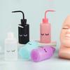 Eyelash Cleansing Bottle with Curved Nozzle 250ml Eyebrow Makeup Removal & Lash Care Tool Refillable Squeeze Bottle for Beauty Salon Home Use