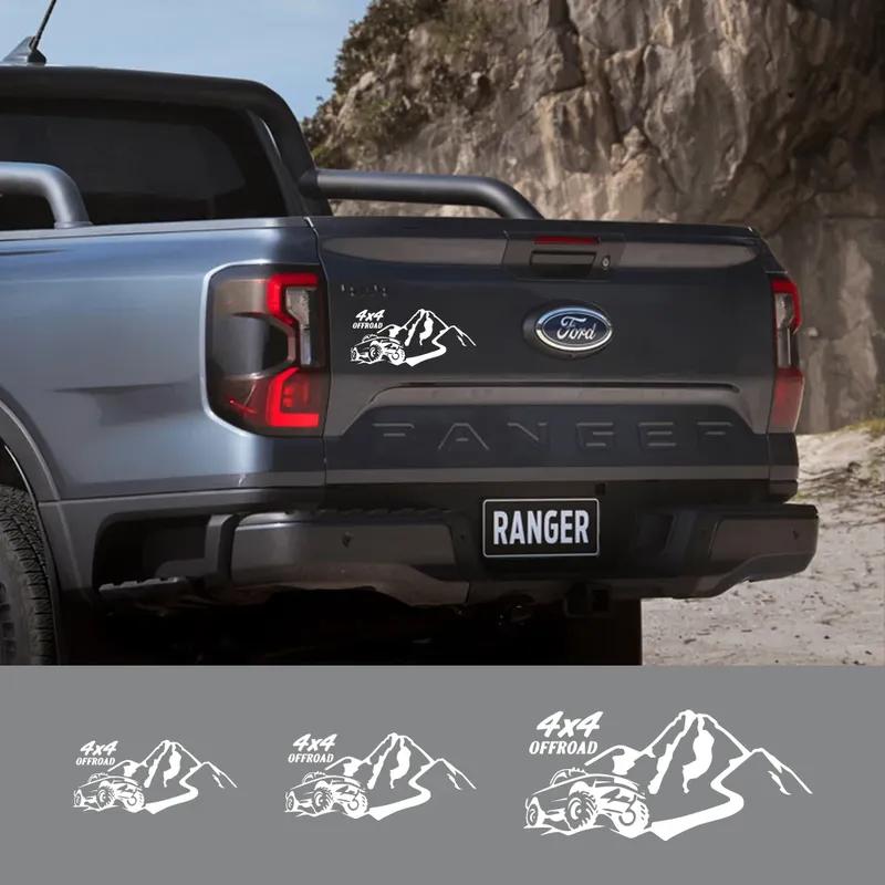 Car Sticker Pickup 4X4 Off Road Mountain Style Vinyl Decal Cover For Ford F150 Nissan NAVARA Mitsubishi L200 Triton Toyota Hilux