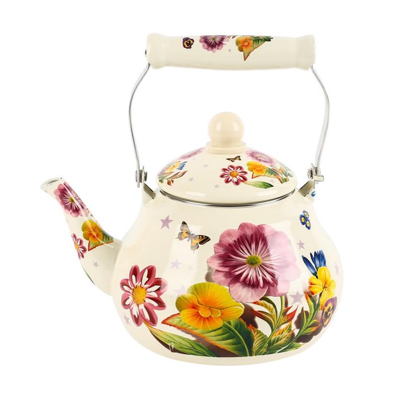 Vintage Emaliowany Ceramiczny Dzbanek na Wodę Zimny 1.5L 2.0L 2.5L Żaroodporny Kuchenka Gazowa Elektryczna Retro Styl Koreański