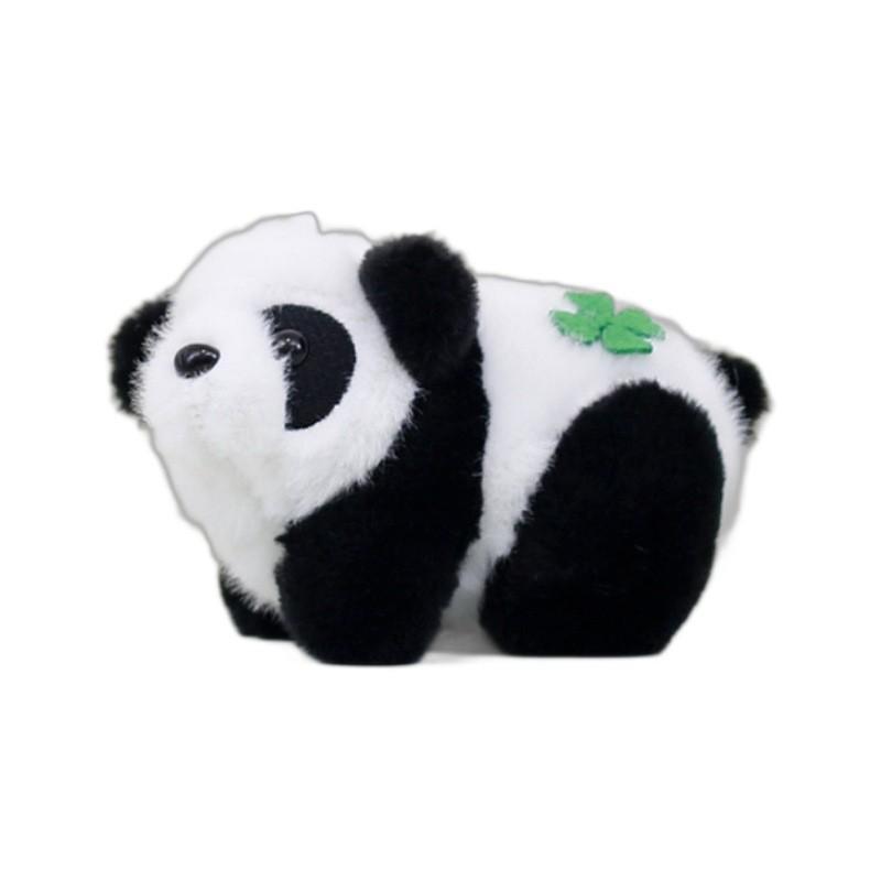 Adorable Realistic Panda Plush Keychain Stuffed Animal Souvenir With Short Plush