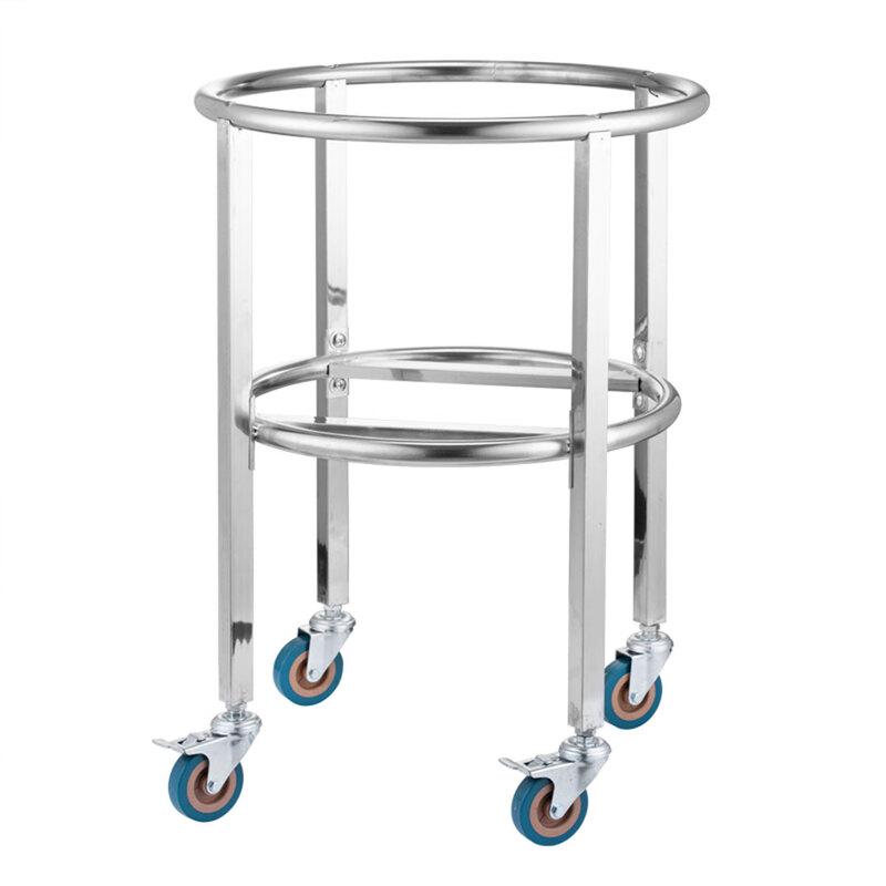 HPMILY 55cm Commercial Mobile Stainless Steel Bucket Stand