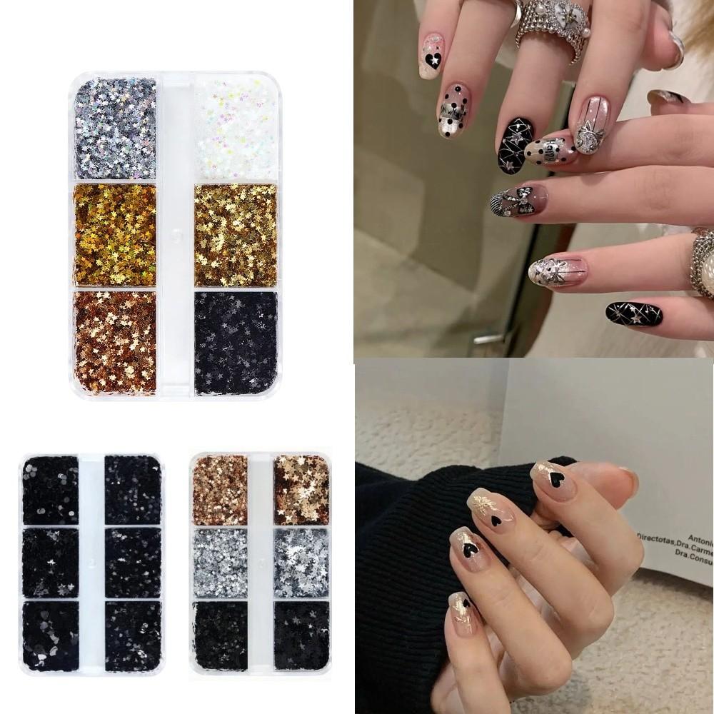 Five-pointed Star Sequins Nail Decorations Colorful Nail Art Decorations Nail Salon