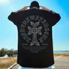 New Trend Men's T-Shirt English Cross Print Short Sleeve T-Shirt For Men Fashion Casual Unisex Clothing Loose Oversized Tees Top