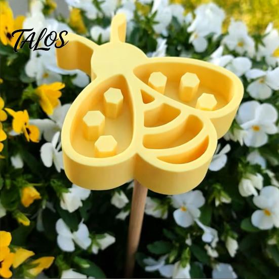 Pollinator Friendly Garden Decor Insect Water Feeder, Bee Dish, Drinking Bowl, Gardening Decorations for Balcony or Ladybug Shape Cup Yard Bees