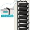 10 Tier Clear Over the Door Shoe Organizer 10 Large Deep Pockets Fit 20