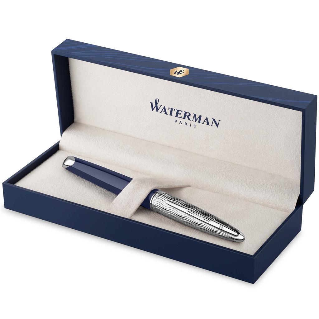 Official Waterman Karen Deluxe Blue ST Special Edition Fountain Fine Luxury Blue 2166343 Pen, Nib, Brand, Gift, ST,