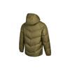 Adidas Solid Color Sports Warm Hooded Down Jacket Men Outerwear Green H20785