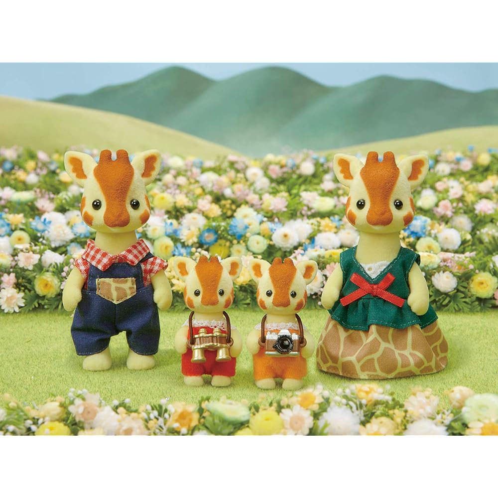 Sylvanian Families Giraffe Family Doll Set 3+ Years Old Toy for Dollhouse EPOCH