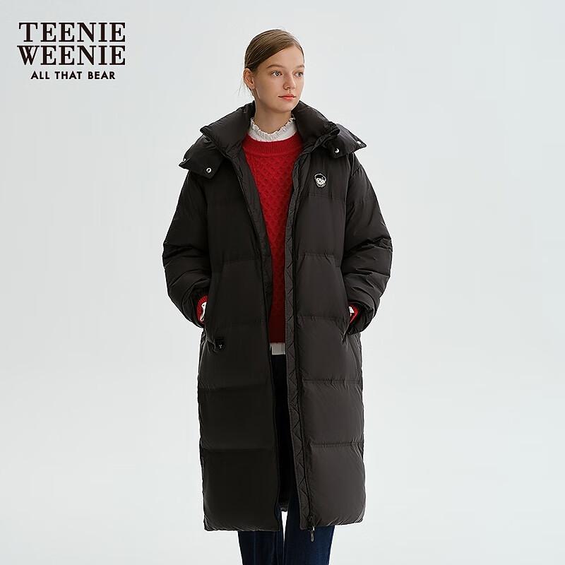 Teenie Weenie Women's Cloud Puffy Hooded Long Down Jacket