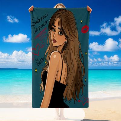 Sabrina Carpenter Beach Towel, Soft Large Absorbent Towel For Beach Swimming Pool Travel Vacation