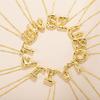 Women's Full Diamond Alphabet Pendant Necklace - DIY Clavicle Choker