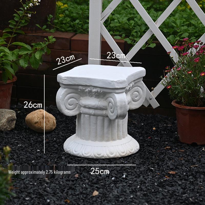 

Європейський Сад Римська Колона: Вінтажний Орінамент для Подвір я, Входу до Вілли, Декору Будинку або Основа для Скульптури-Маркера Весільного Проходу.