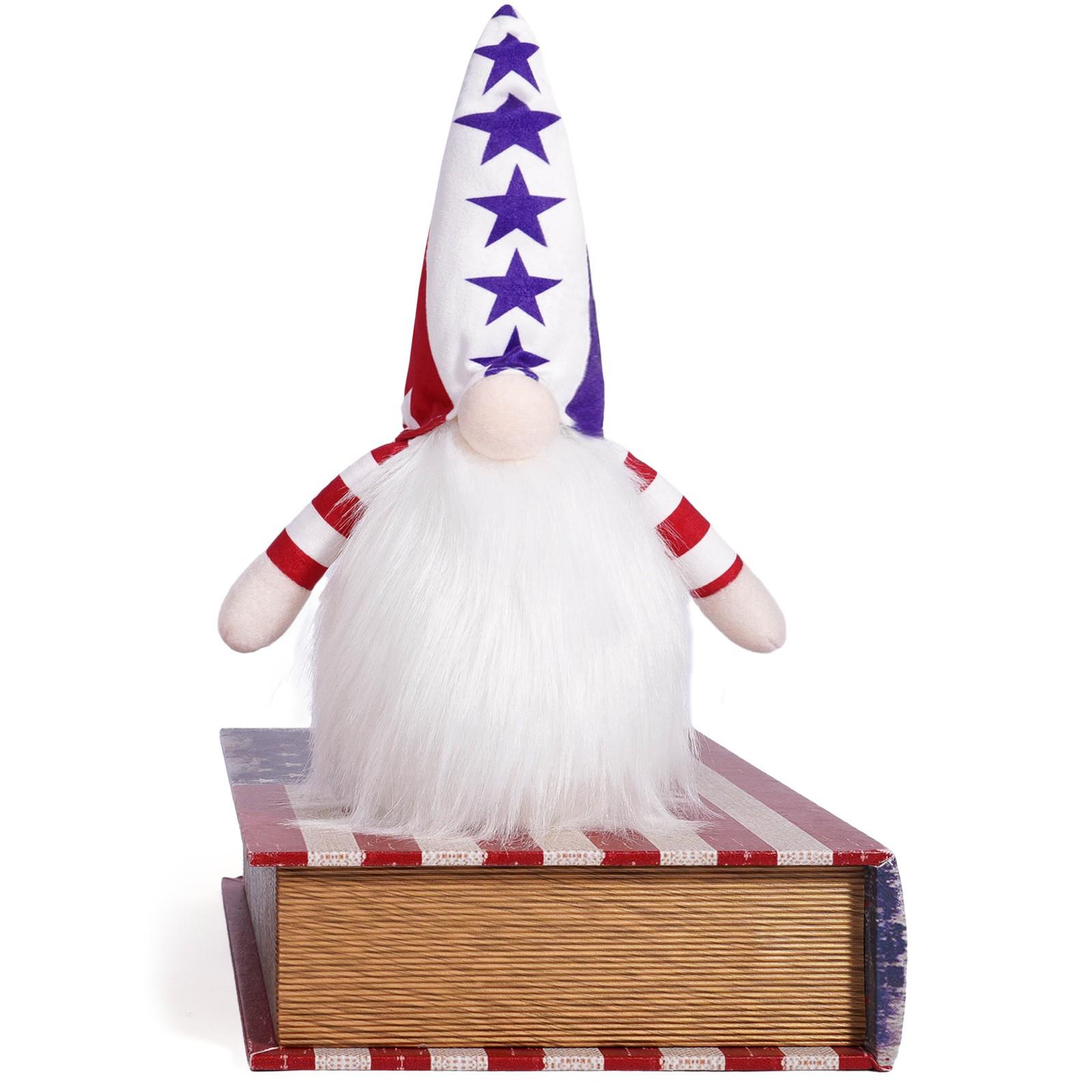 Luminous Stars and Stripes Gnome Ornament - Independence Day Bestseller