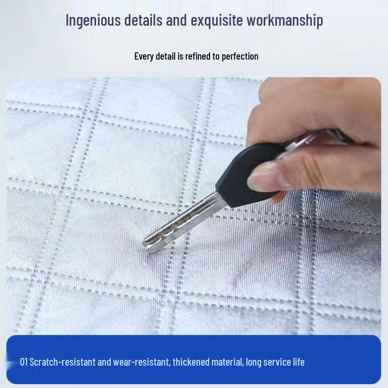 

Magnetic Universal Car Sunshade Windshield Cover - Thickened Sun Protection & Heat Insulation Cloth Upgraded Version: Large [SUV/Off-road Universal]