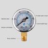 1/8 Inch Npt Pressure Gauge Stainless Steel Dual Scale Air Pressure Gauge Meter